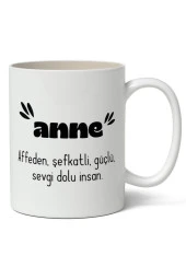 Anne Sevgi Dolu İnsan Baskılı Kupa Bardak Baskılı Kahve Kupa Bardak - 1