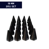 MEFSA BİJON KAPAĞI SİYAH 19 LUK 20 ADET - 1