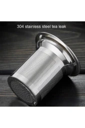 Süzgeçli Cam Demlik Isıya Dayanıklı 950 ML - 4