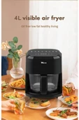 Mi Line Cam Hazne 4lt Airfryer Sıcak Hava Fritözü - Siyah - 3