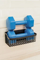 2 Li Plastik Yapışkanlı Askılı Mutfak- Banyo Rafı Düzenleyici Duş Şampuanlık - 5