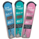 Serve Deep 0.5 Mm 2B Siyah Kalem Ucu 48 li Renkli Gövde – Mavi - 1