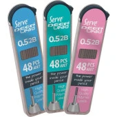 Serve Deep 0.5 Mm 2B Siyah Kalem Ucu 48 li Renkli Gövde – Pembe - 1