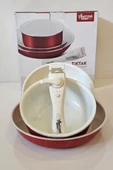Bondy Amercook 4 Parça Tava Seti - Kırmızı - 5