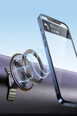 Qpen C126 Yapışkanlı Ayarlanabilir Manyetik Telefon Tutucu thumbnail 5
