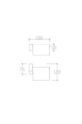 Tema Banyo Premium Kapaklı Tuvalet Kağıtlık 71009 Ikili Paket thumbnail 2