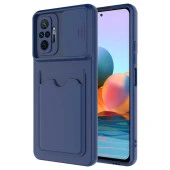Xiaomi Redmi Note 10 Pro Kılıf Kartlıklı Lens Kapatmalı Kapak - 6