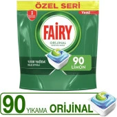 Fairy Hepsi Bir Arada 90 Yıkama Bulaşık Makinesi Deterjanı Tableti / Kapsülü Orijinal Özel Seri - 1