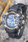 Gold ve Siyah Çocuklar İçin Su Geçirmez Dijital Kol Saati - Alarm, Kronometre, Takvim ST-304383 - 3