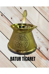 Indüksiyon Ocak Uyumlu Ağır El Işlemeli Cezve thumbnail 1