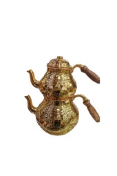 Bakır Çaydanlık Büyük Boy Reşolu Takım thumbnail 2