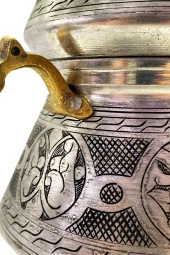 Özel Yapım Eskitme Model Ekstra Kalın Bakır Çaydanlık thumbnail 2