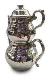 El Işi Dövme Bakır Çaydanlık Küçük Boy Osmanlı Ocağıyla thumbnail 4