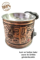 Özel Yapım Elektrikli Bakır Kumda Kahve Makinesi Ev Ofis Tipi - 1