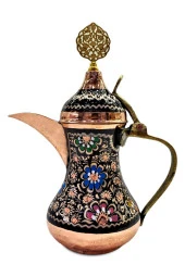 Geleneksel Erzincan Işlemeli Bakır Kahve Çay Su Servis Ve Demleme - 1