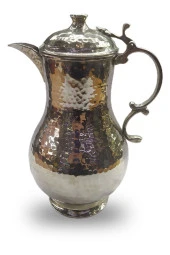 Dövme Bakır Sürahi Kapaklı El Işi thumbnail 1