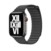 Apple Watch 7 8 41mm Kordon Deri Loop Kordon - 3