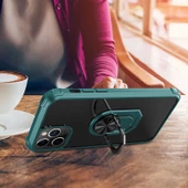 Apple iPhone 11 Pro Max Kılıf Şeffaf Sararmaz Yüzüklü Mola Kapak - 4