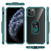 Apple iPhone 11 Pro Max Kılıf Şeffaf Sararmaz Yüzüklü Mola Kapak - 3