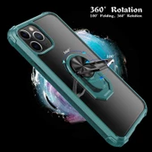 Apple iPhone 11 Pro Max Kılıf Şeffaf Sararmaz Yüzüklü Mola Kapak - 7