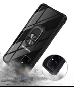 Samsung Samsung Galaxy S20 Plus Kılıf Şeffaf Sararmaz Yüzüklü Mola Kapak - 8