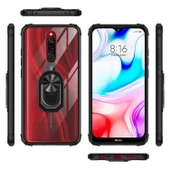 Xiaomi Redmi 8A Kılıf Şeffaf Sararmaz Yüzüklü Mola Kapak - 8