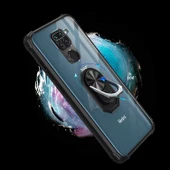 Xiaomi Redmi Note 9 Kılıf Şeffaf Sararmaz Yüzüklü Mola Kapak - 10