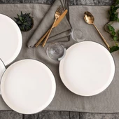 GÜRAL PORSELEN Bilbao 3 Parça 27 Cm Servis Tabağı Siyah File thumbnail 1