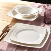 GÜRAL PORSELEN Bonenjoy 8 Parça 2 Kişilik Bone Yemek Takımı - Copper Bakır - 1