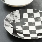 GÜRAL PORSELEN Camelia 4 Parça Sıngle Yemek Takımı Satranç Şah thumbnail 3