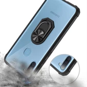 Samsung Galaxy M11 Kılıf Şeffaf Sararmaz Yüzüklü Mola Kapak - 8