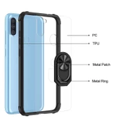 Samsung Galaxy M11 Kılıf Şeffaf Sararmaz Yüzüklü Mola Kapak - 9