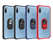 Samsung Galaxy M11 Kılıf Şeffaf Sararmaz Yüzüklü Mola Kapak - 2