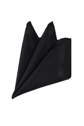 Esgue Siyah Slim Kravat Mendil & Gold Renk Çapa Broş Erkek Hediye Seti thumbnail 4