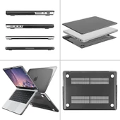 Apple Macbook Pro 14.2inç A2442 2021 Kılıf Mat Ön Arka Kapak - 11