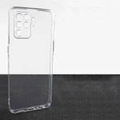 Oppo Reno 5 Lite Kılıf Kamera Korumalı Şeffaf Kapak - 4