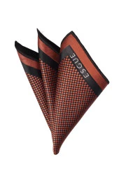 Esgue Kiremit Renk Desenli Yaka Mendili - 1