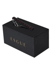 Esgue Siyah Kırmızı Kravat İğnesi & Maşası - 1