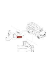 FIAT Fiorino Sürgülü Kapı Kilit Pimi Karşılık Takozu 2008-2020 - 3