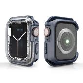 Apple Watch 7 8 41mm Sert PC Ekran Koruyucu + Silikon Kasa Koruyucu - 3