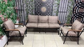 Dekoroom's Zen 3 1 1 Pofuduk Balkon Takımı, Bahçe Mobilyası, Çay Seti, Kafe Oturma Grubu, Teras Koltuk Takımı - 1
