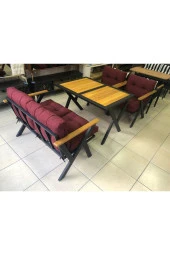 Dekoroom's Zeta 2 1 1 Puf Masa Minderli Set Bahçe, Balkon, Koltuk Mobilyası Salıncak Dahil Değildir - 5