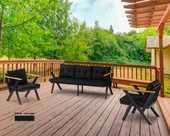 Dekoroom's Zeta 3 1 1 Pofuduk Balkon Takımı, Bahçe Mobilyası, Çay Seti, Kafe Oturma Grubu, Teras Koltuk Takımı - 1