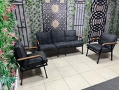 Dekoroom's Zen 3 1 1 Pofuduk Balkon Takımı, Bahçe Mobilyası, Çay Seti, Kafe Oturma Grubu, Teras Koltuk Takımı - 1