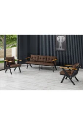 Dekoroom's Zeta 3 1 1 Balkon Takımı, Bahçe Mobilyası, Çay Seti, Kafe Oturma Grubu, Teras Koltuk Takımı thumbnail 2