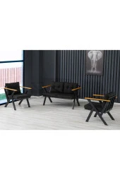 Dekoroom's Zeta 2 1 1 Balkon Takımı, Bahçe Mobilyası, Çay Seti, Kafe Oturma Grubu, Teras Koltuk Takımı - 4