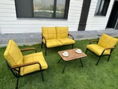 Dekoroom's Zen 2 1 1 Balkon Takımı, Bahçe Mobilyası, Çay Seti, Kafe Oturma Grubu, Teras Koltuk Takımı - 1