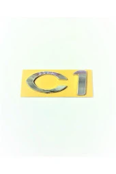 CITROEN C1 Bagaj Yazısı 80mm-35mm 2005-2013 - 1