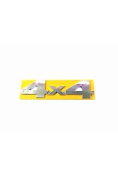 UNIVERSAL 4X4 Bagaj Yazısı Nikel 145mm-37mm - 1