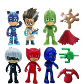Pijamaskeliler Pjmasks Çizgi Film Karakterleri 6'Lı Figür - 2